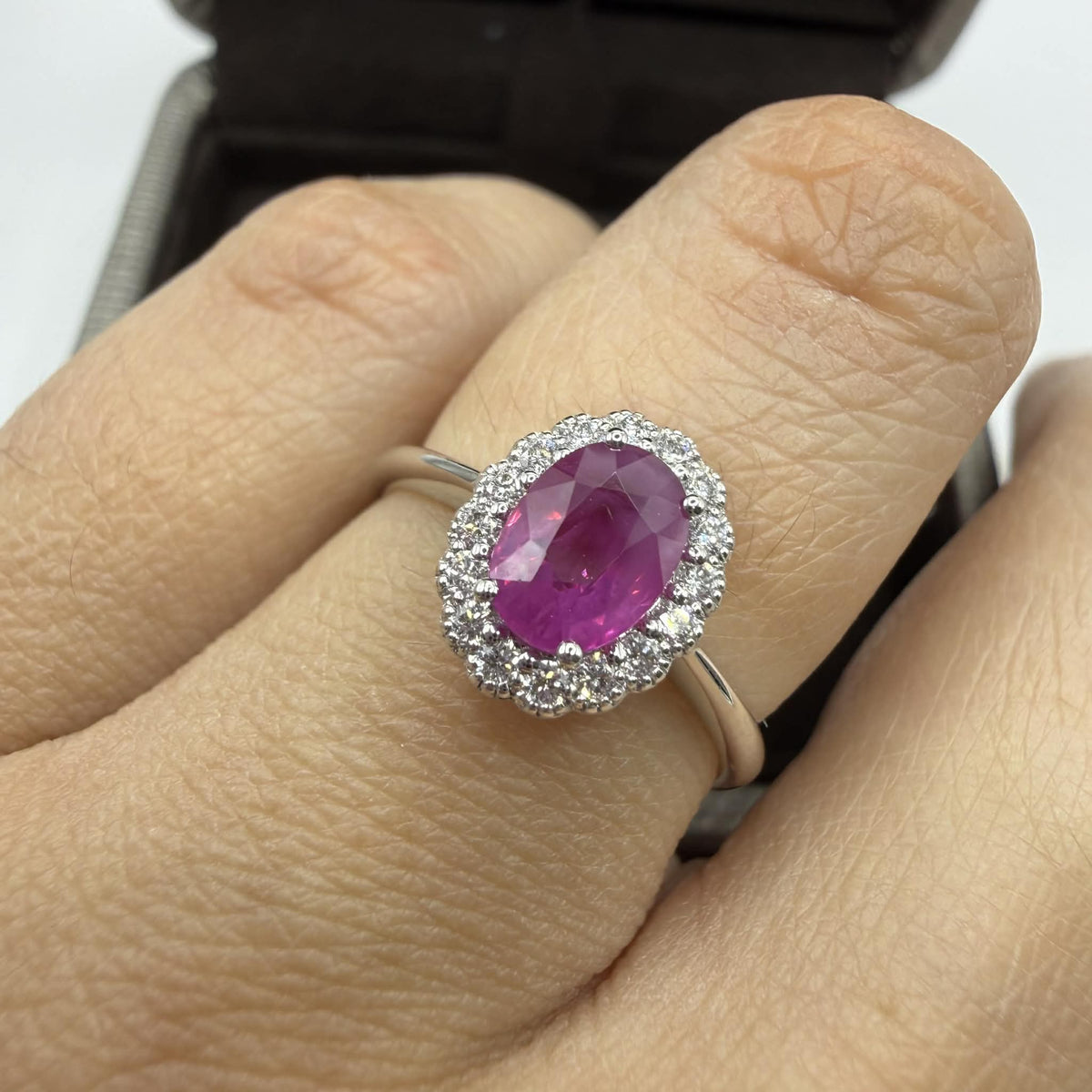 Anello Donna Crivelli con Diamanti e Rubino Ct. 1.11