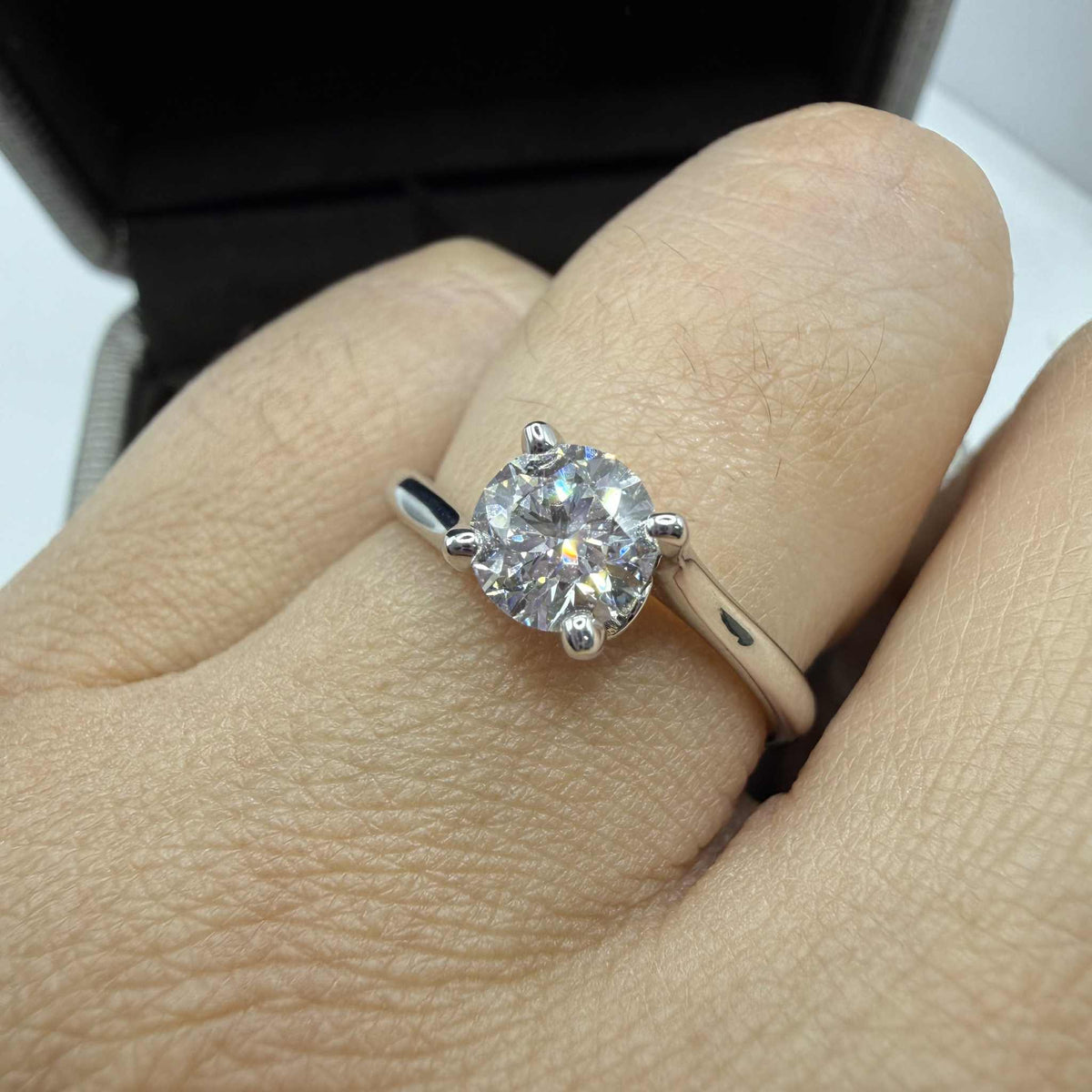 Anello Crivelli Solitario in Oro 18KT 18KT e Diamante GIA Ct 0.73