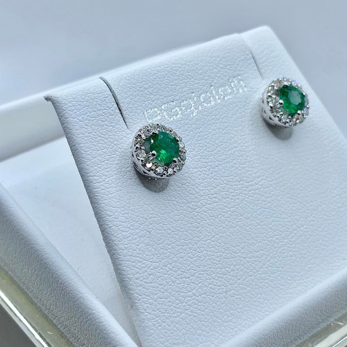 Orecchini Donna Pg Gioielli con Smeraldi e Diamanti