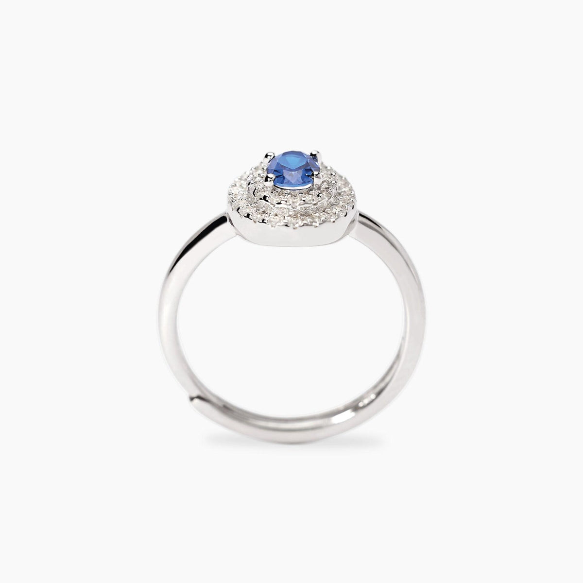Anello Mabina con Zaffiro Sintetico
