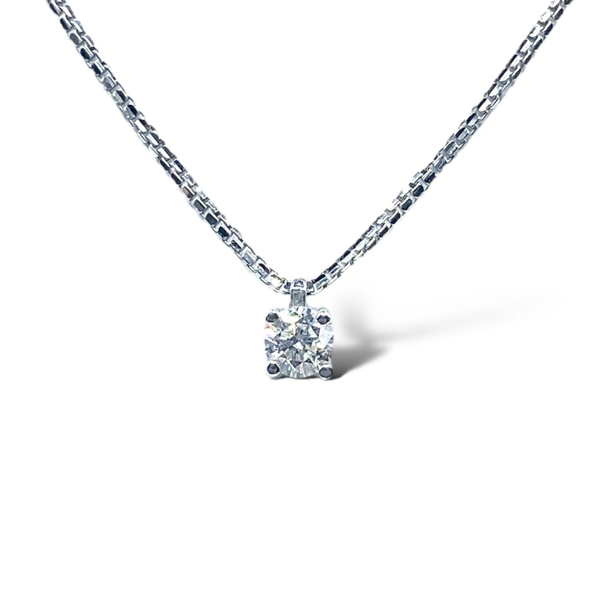 Collana Punto Luce Comete Gioielli con Diamante Ct 0.11