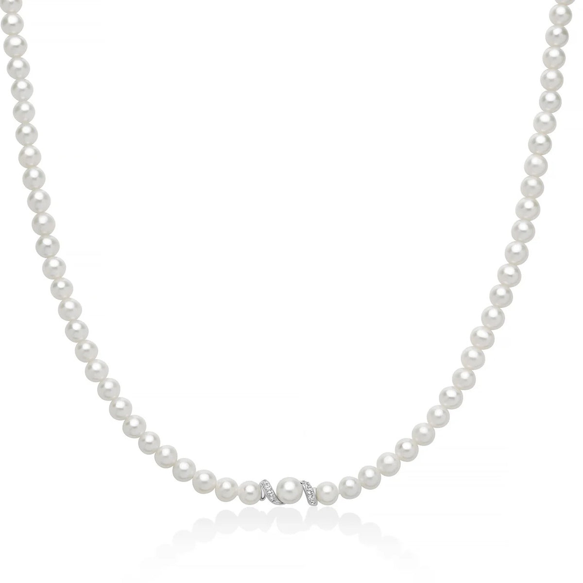 Collana di Perle Miluna Eclissi in Argento e Topazi
