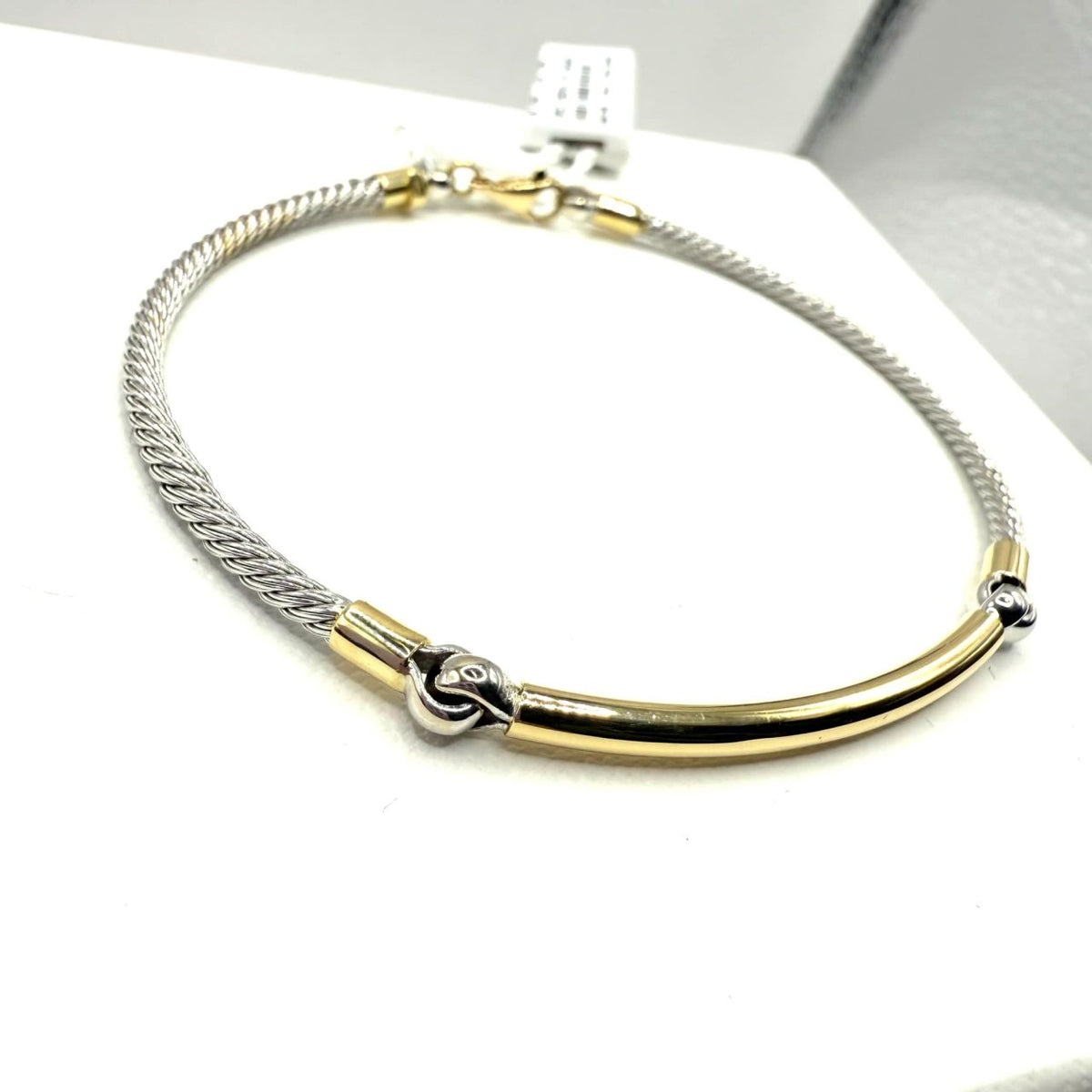 Bracciale da Uomo Semirigido in Oro 18KT Bicolore