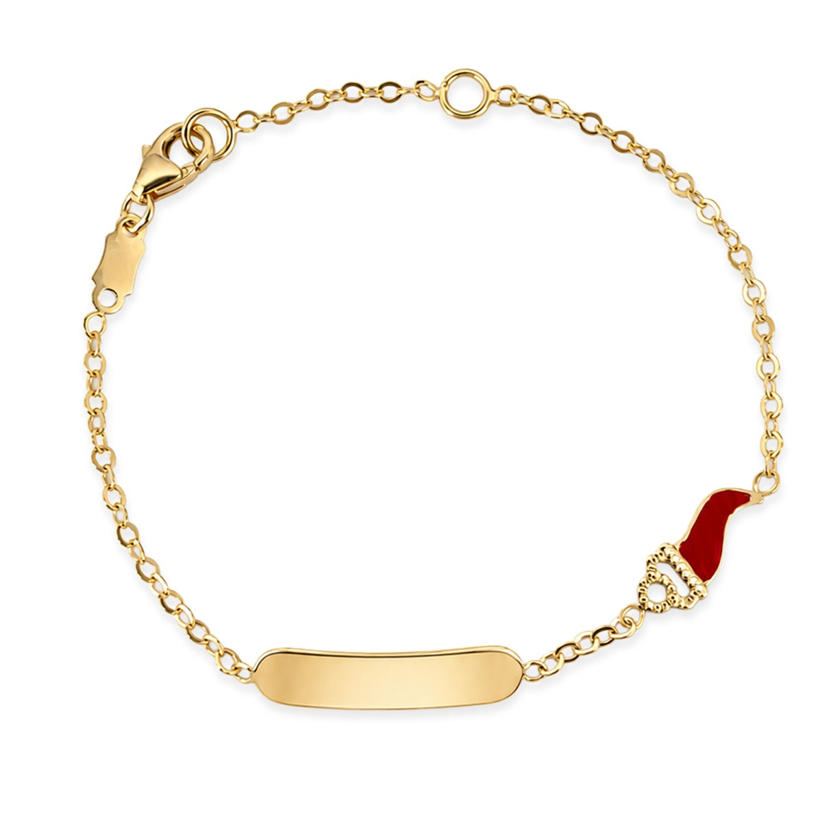 Bracciale Bimbo iGold in Oro Giallo 9Kt con Targhetta