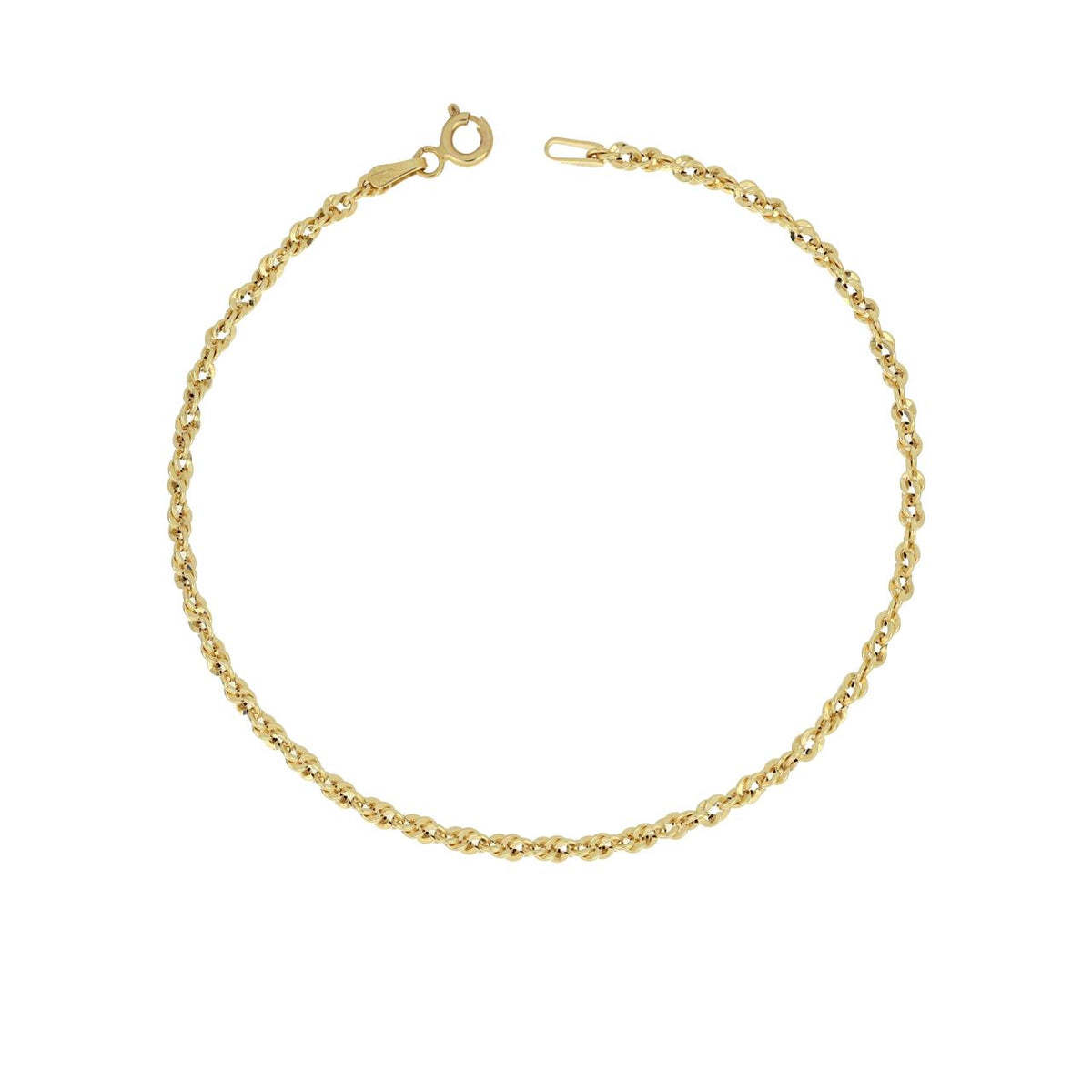 Bracciale Uomo iGold in Oro Giallo 9 KT con Maglia Corda Ritorta