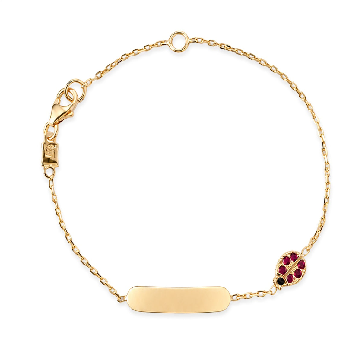 Bracciale Bimba iGold in Oro Giallo 9Kt con Targhetta