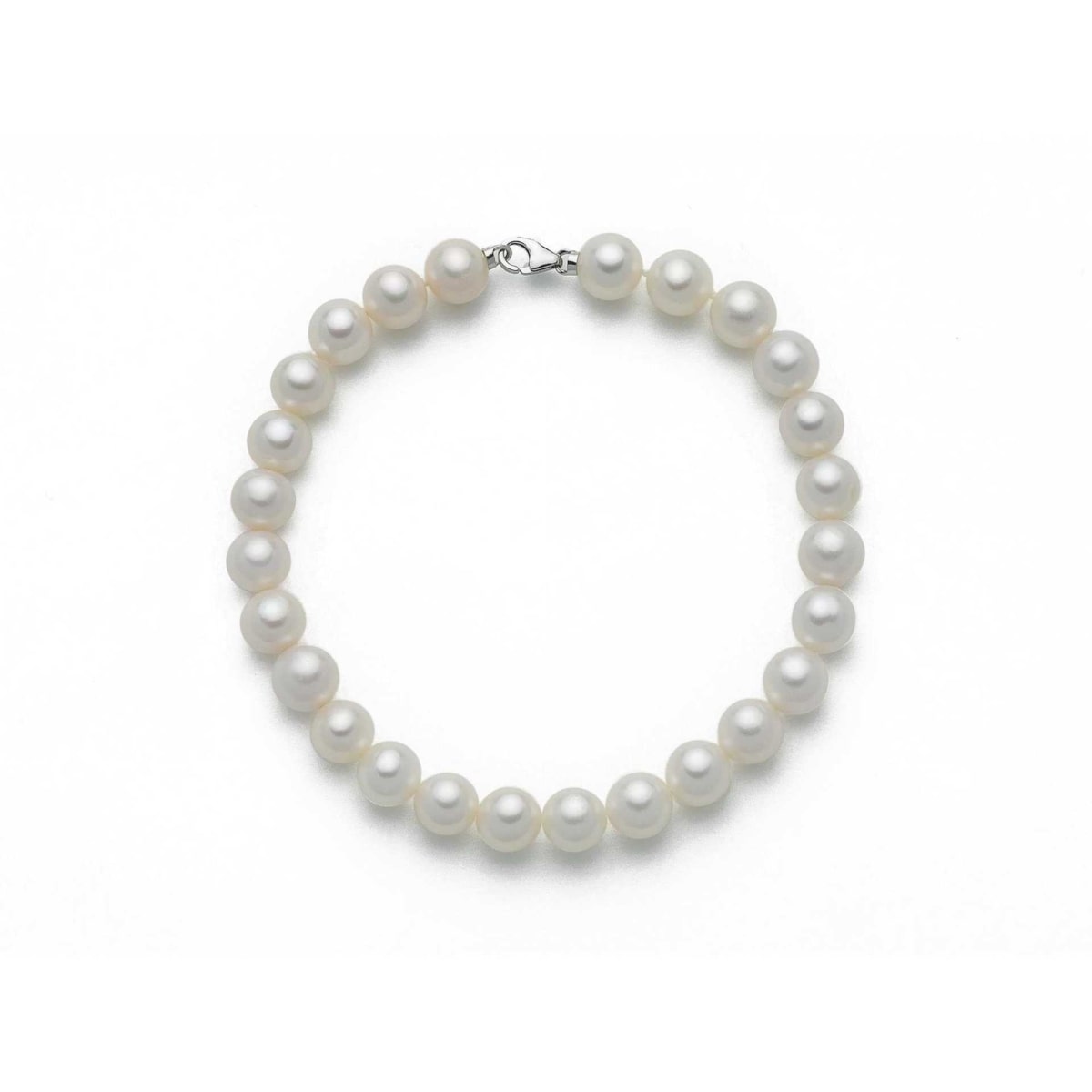 Bracciale Donna Oro 18KT con Perle Naturali mm 5-5,5