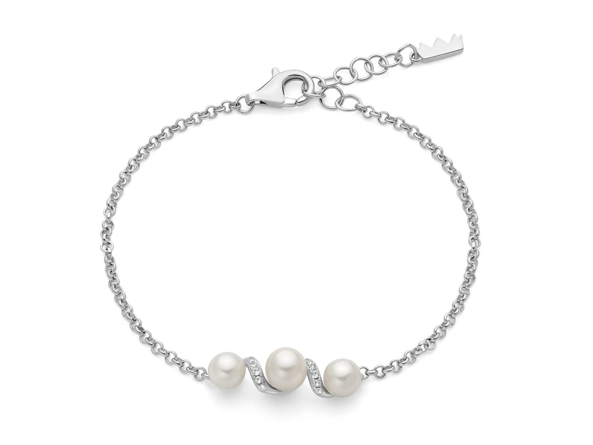 Bracciale Donna Miluna Eclissi in Argento e Perle