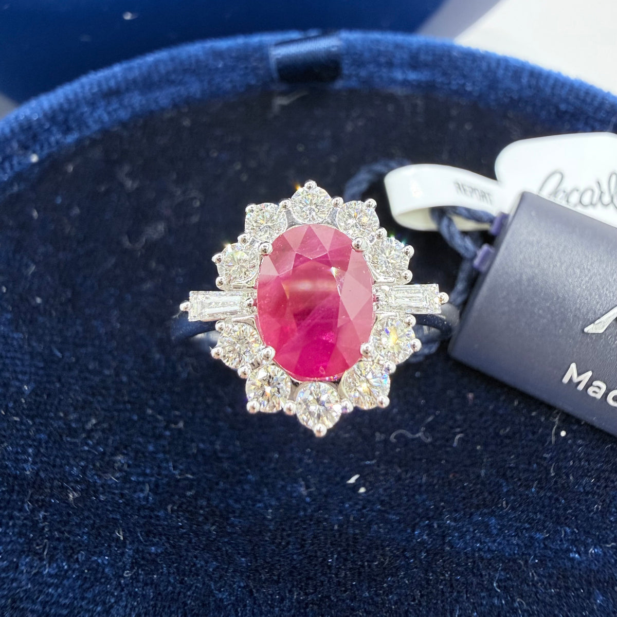 Anello Recarlo con Diamanti e Smeraldo Ct 1,79