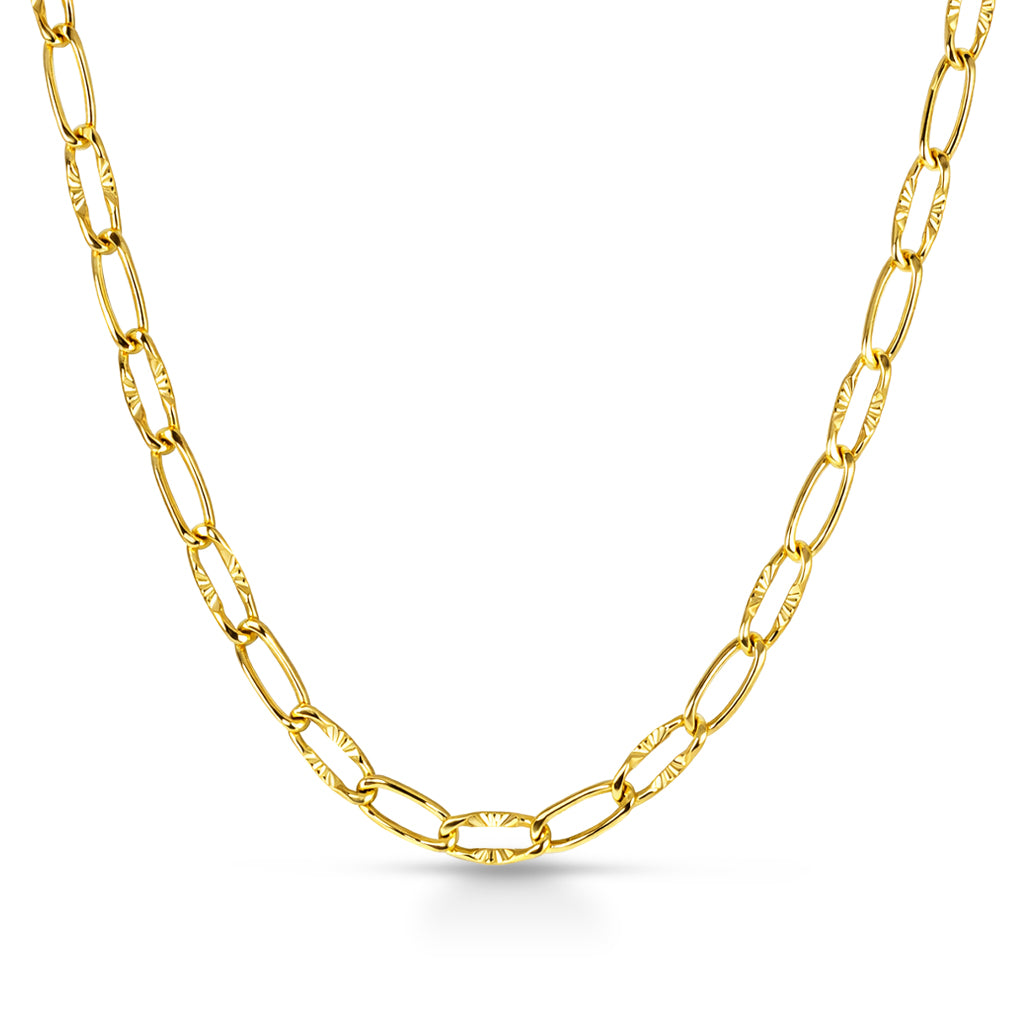 Catena iGold modello Figaro in Oro Giallo 9KT