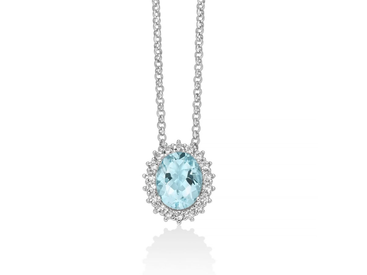 Collana Miluna in Argento e Topazio - Gemma del Cielo