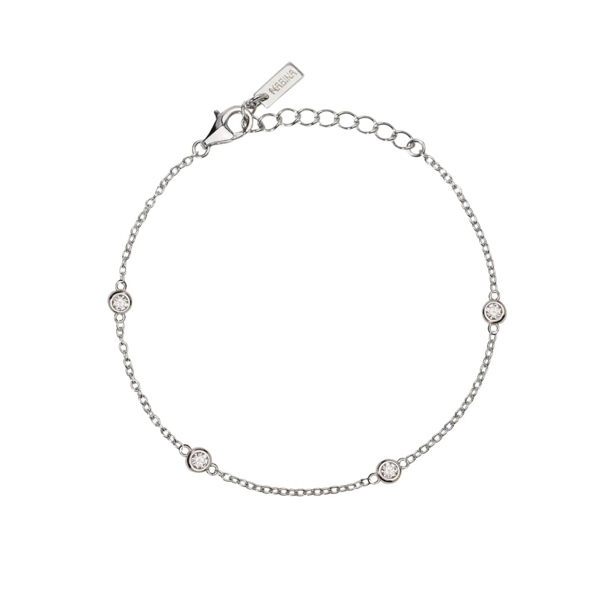 Bracciale Donna Mabina My Diamond in Argento con Punto Luce