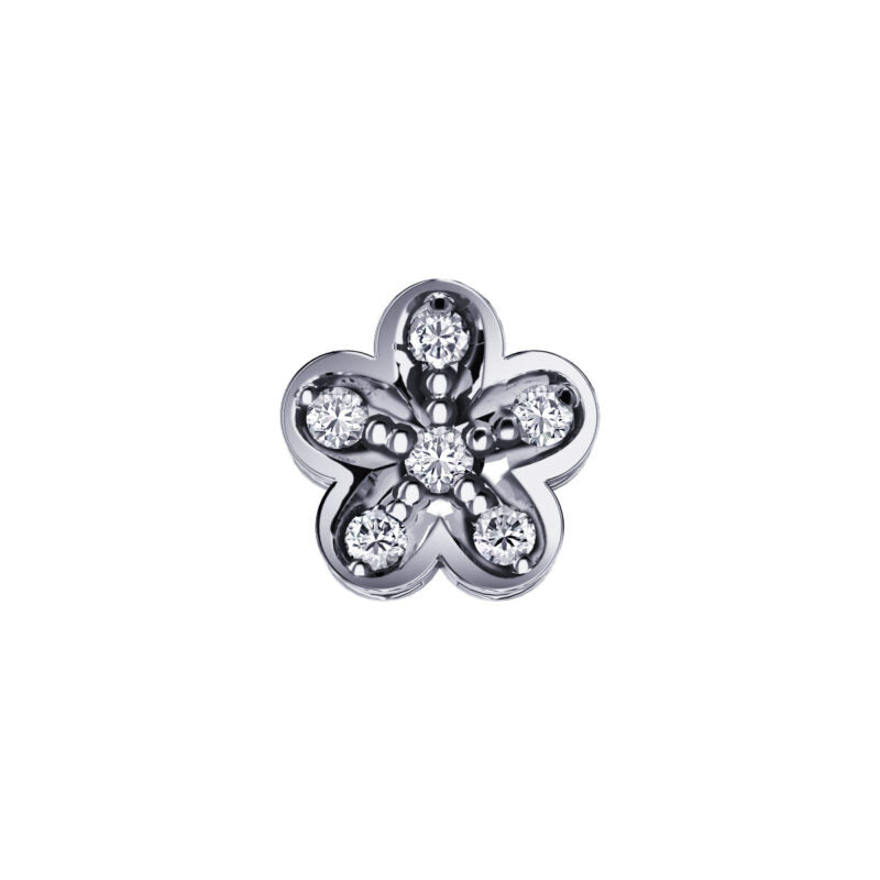 Elements - Fiore in Oro 18KT 18KT e Diamanti