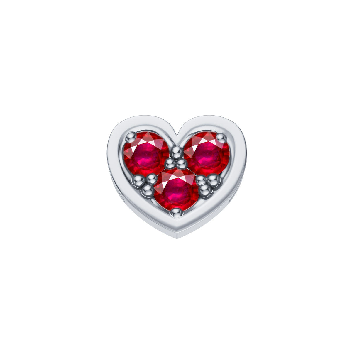 Elements - Cuore in Oro 18KT 18KT e Rubini