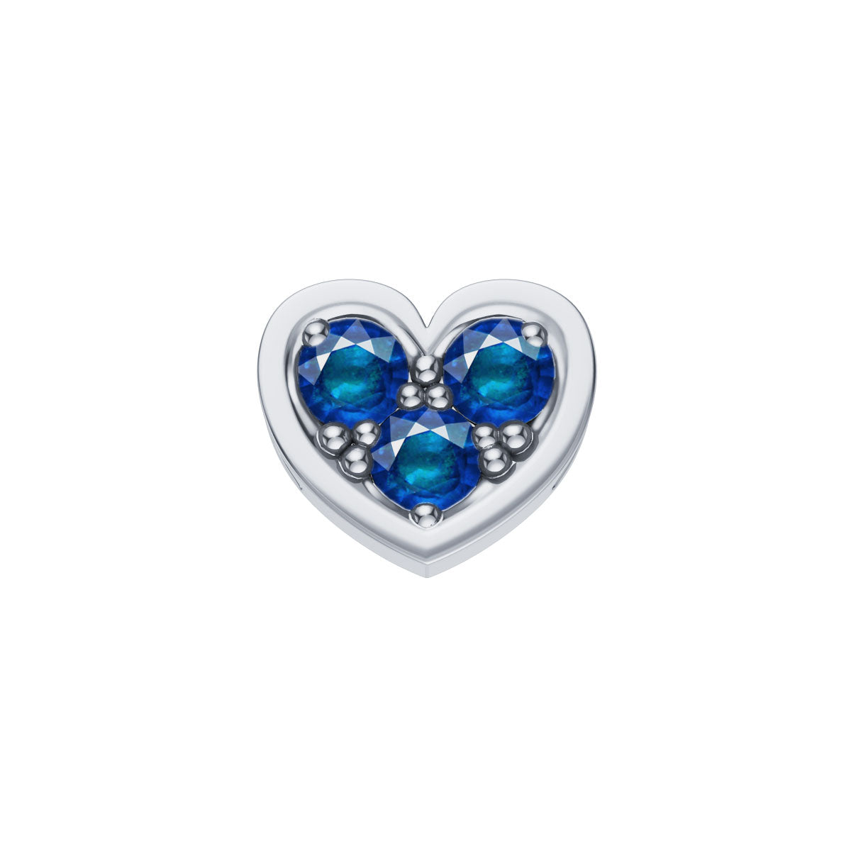 Elements - Cuore in Oro 18KT 18KT e Zaffiri