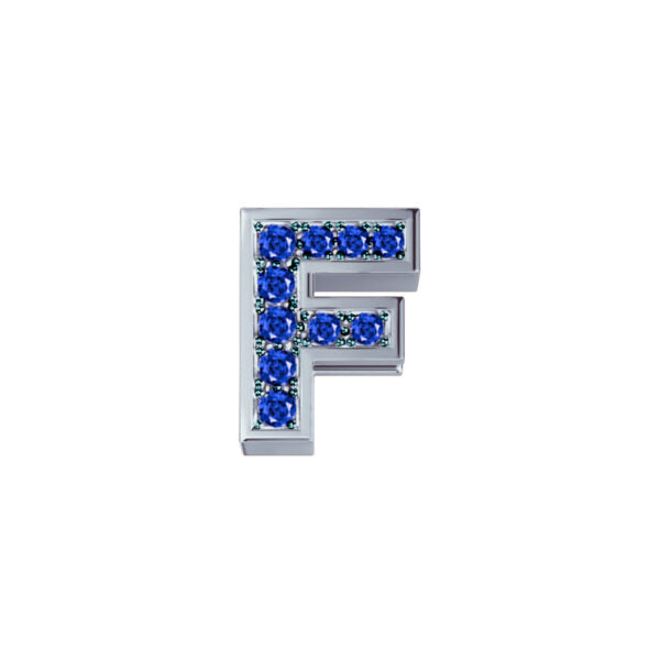 Elements - Lettere in Oro 18KT 18KT e Zaffiri