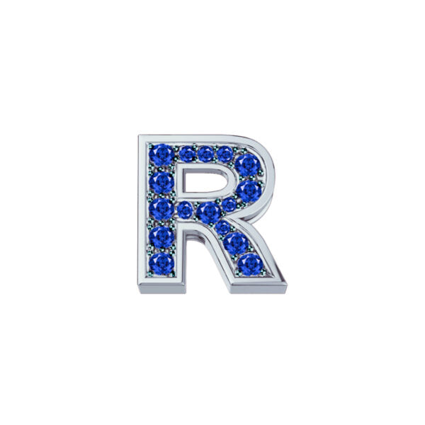 Elements - Lettere in Oro 18KT 18KT e Zaffiri