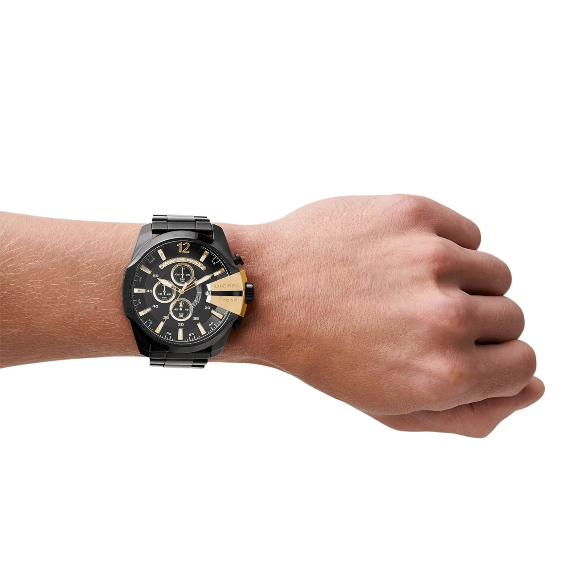 Orologio Uomo Diesel Mega Chief in Acciaio Nero