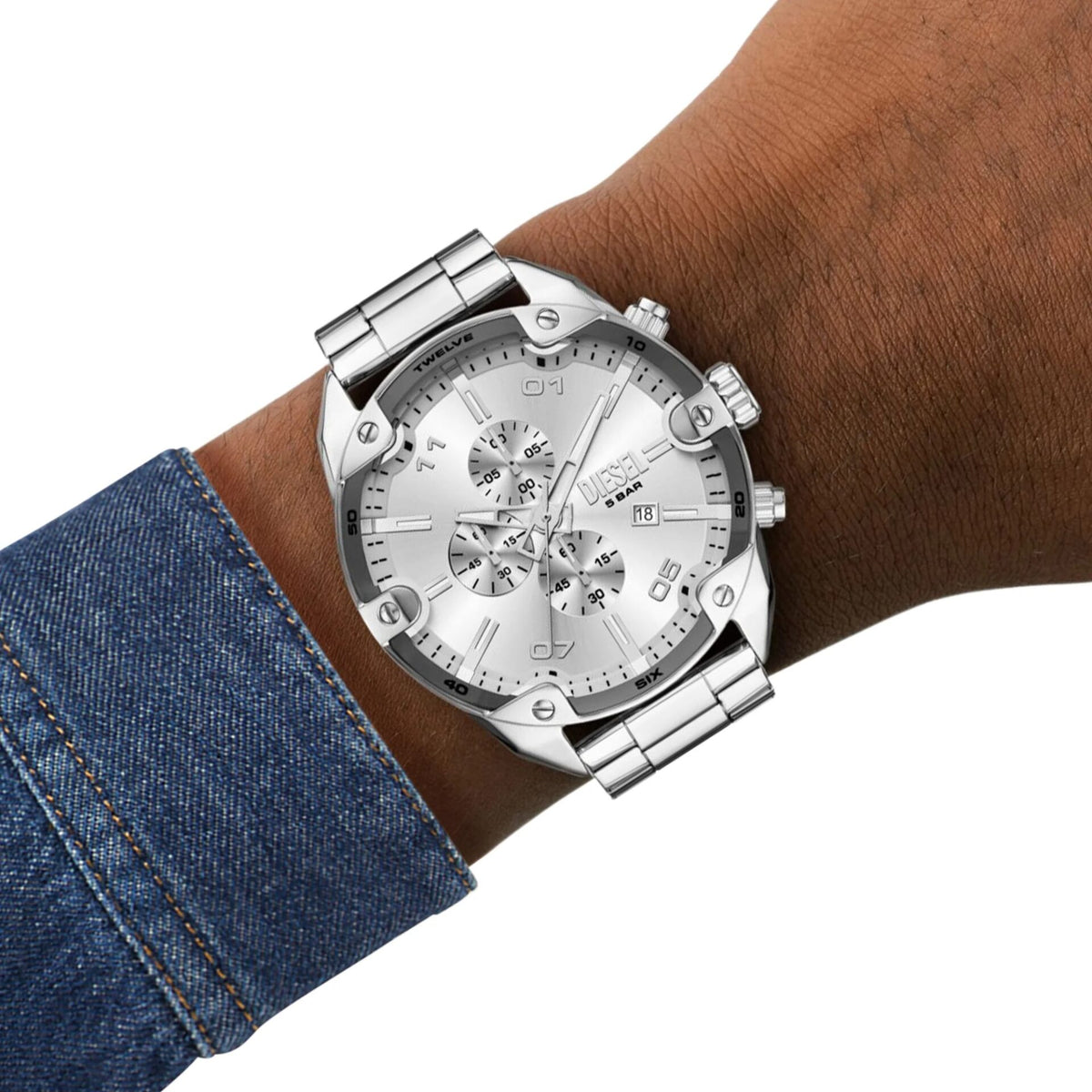 Orologio Uomo Diesel Spiked in Acciaio