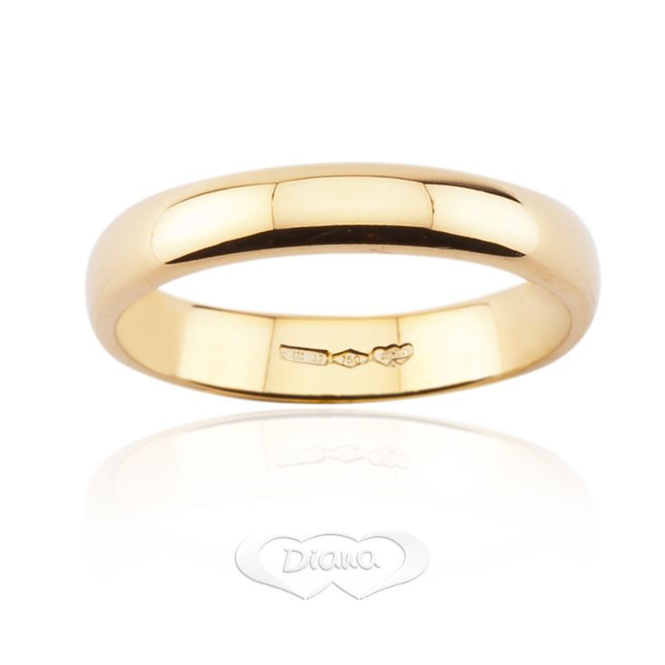 Fede Classica Diana Vellutata 5 mm Oro 18KT 18KT