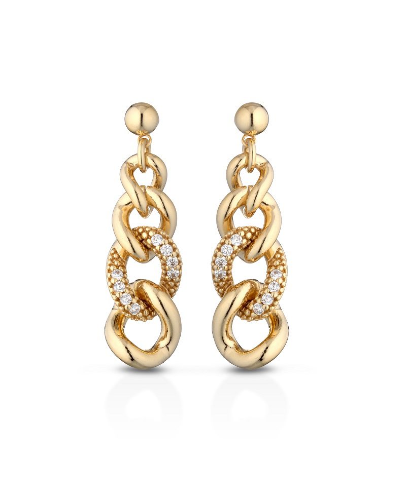 Orecchini Gisel in Bronzo Dorato