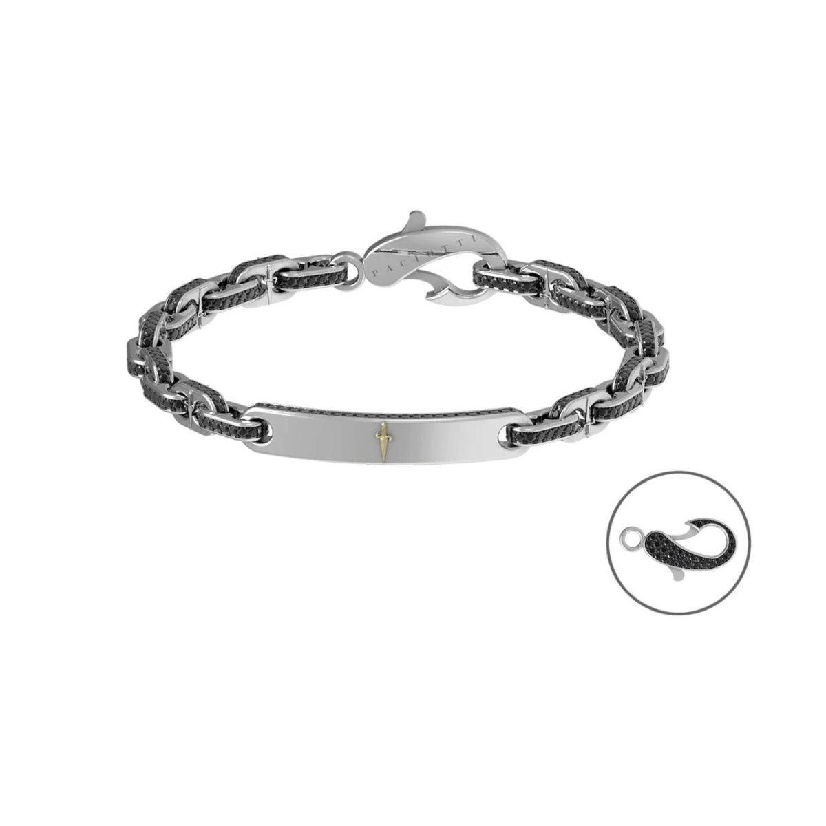 Bracciale Uomo Cesare Paciotti in Argento e Zirconi