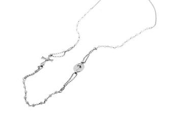 Collana Cesare Paciotti in Argento con Croce e Spadino su Targhetta – JPCL0783B