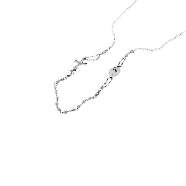 Collana Cesare Paciotti in Argento con Croce e Spadino su Targhetta – JPCL0783B