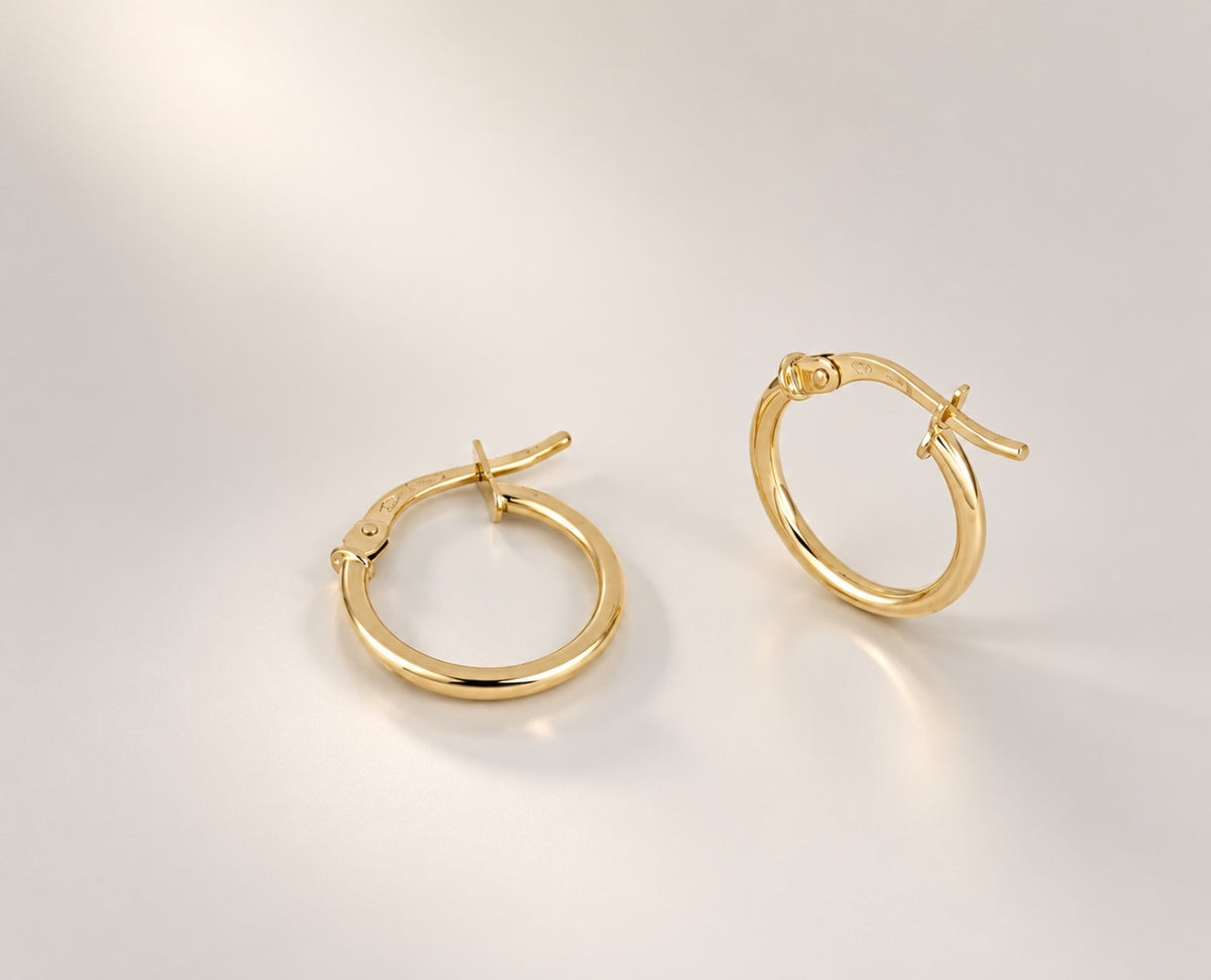 Orecchini a Cerchio 10mm iGold in oro Giallo 9KT