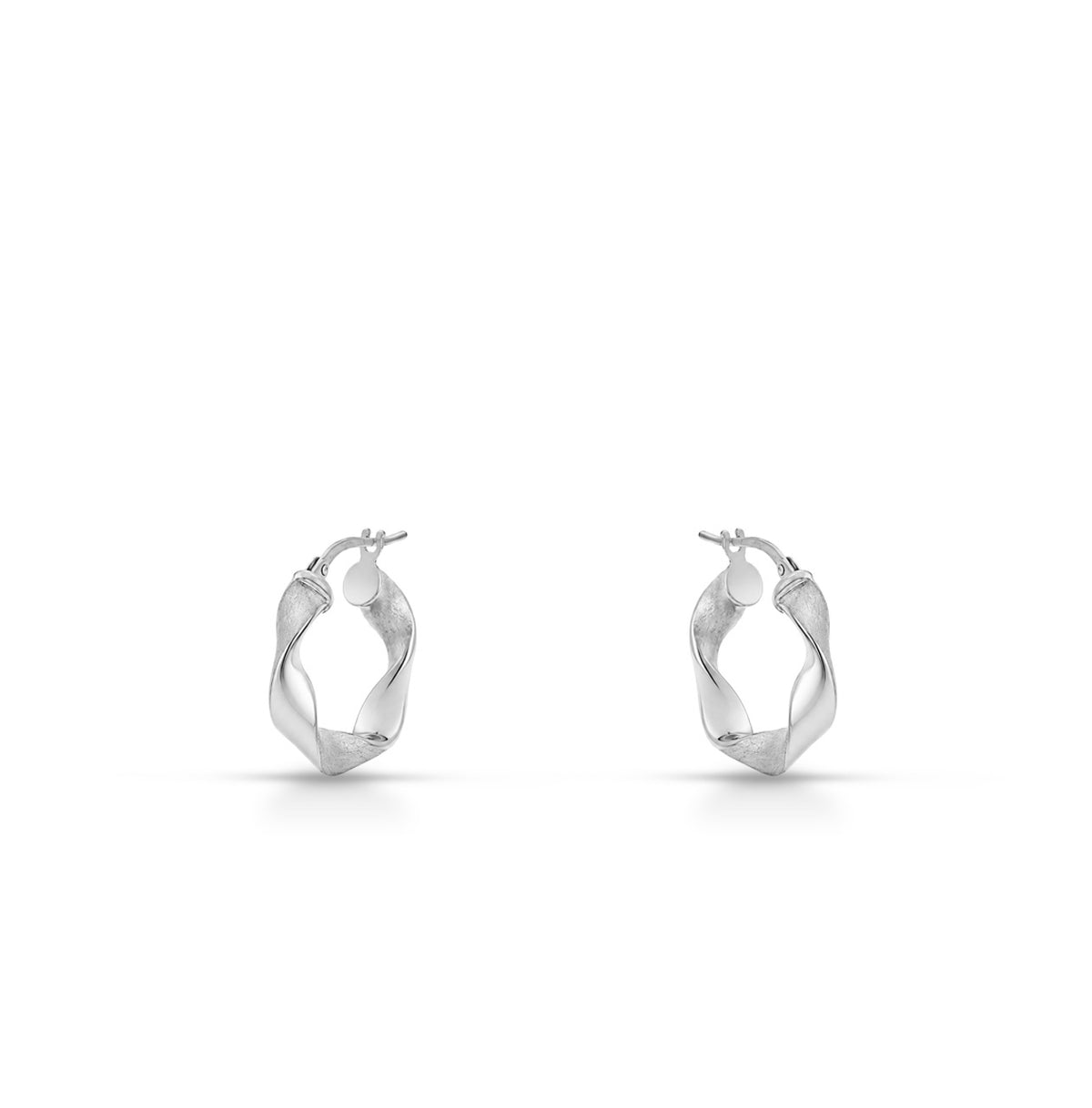 Orecchini a Cerchio 15mm iGold in oro Bianco 9KT