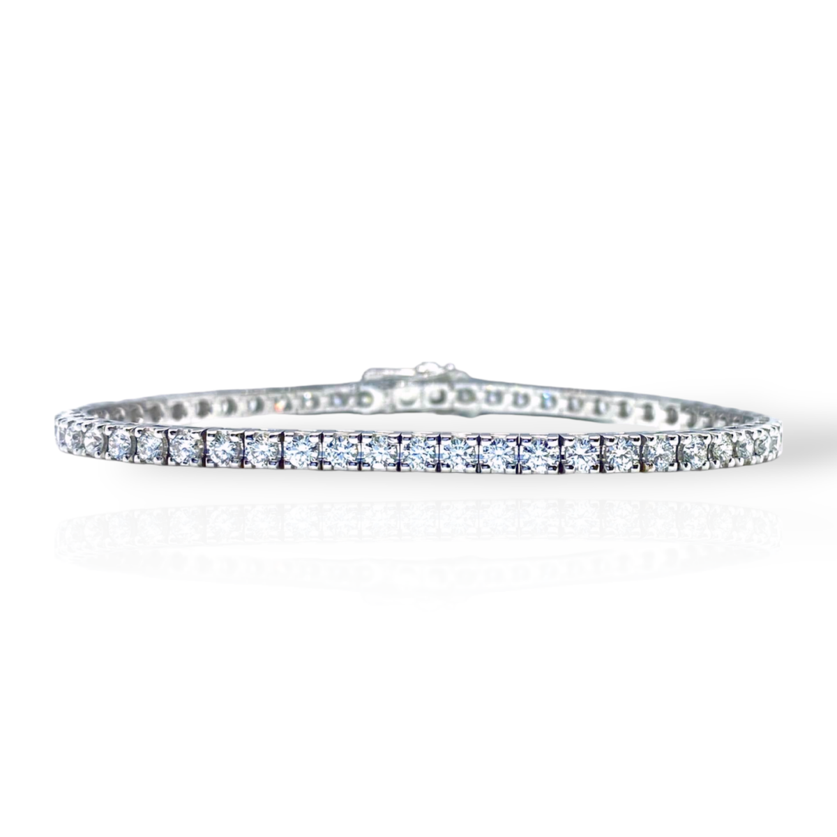 Bracciale Tennis Crivelli in Oro 18KT 18KT e Diamanti Ct 3.50
