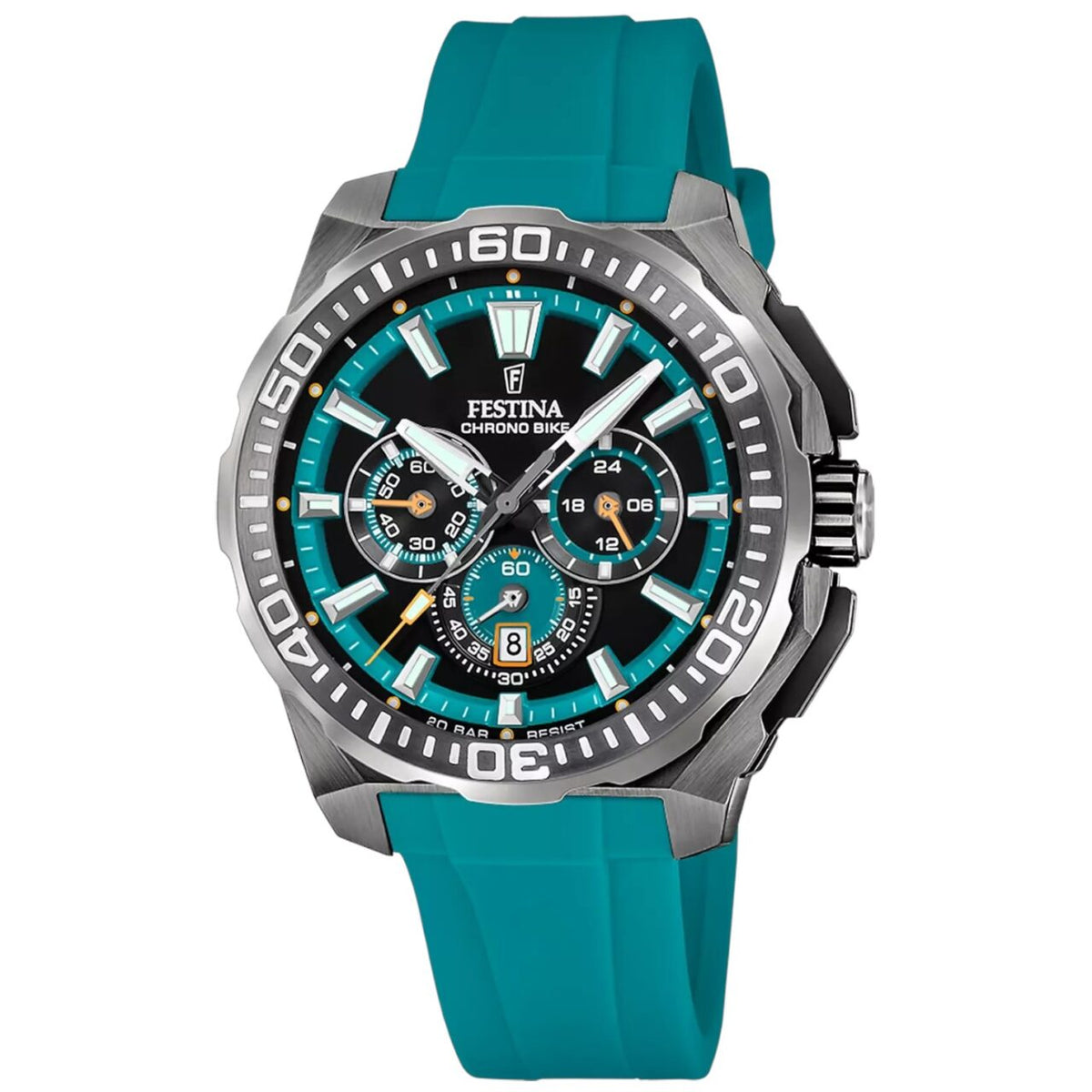 Orologio Uomo Festina in Gomma Verde Acqua Chronobike