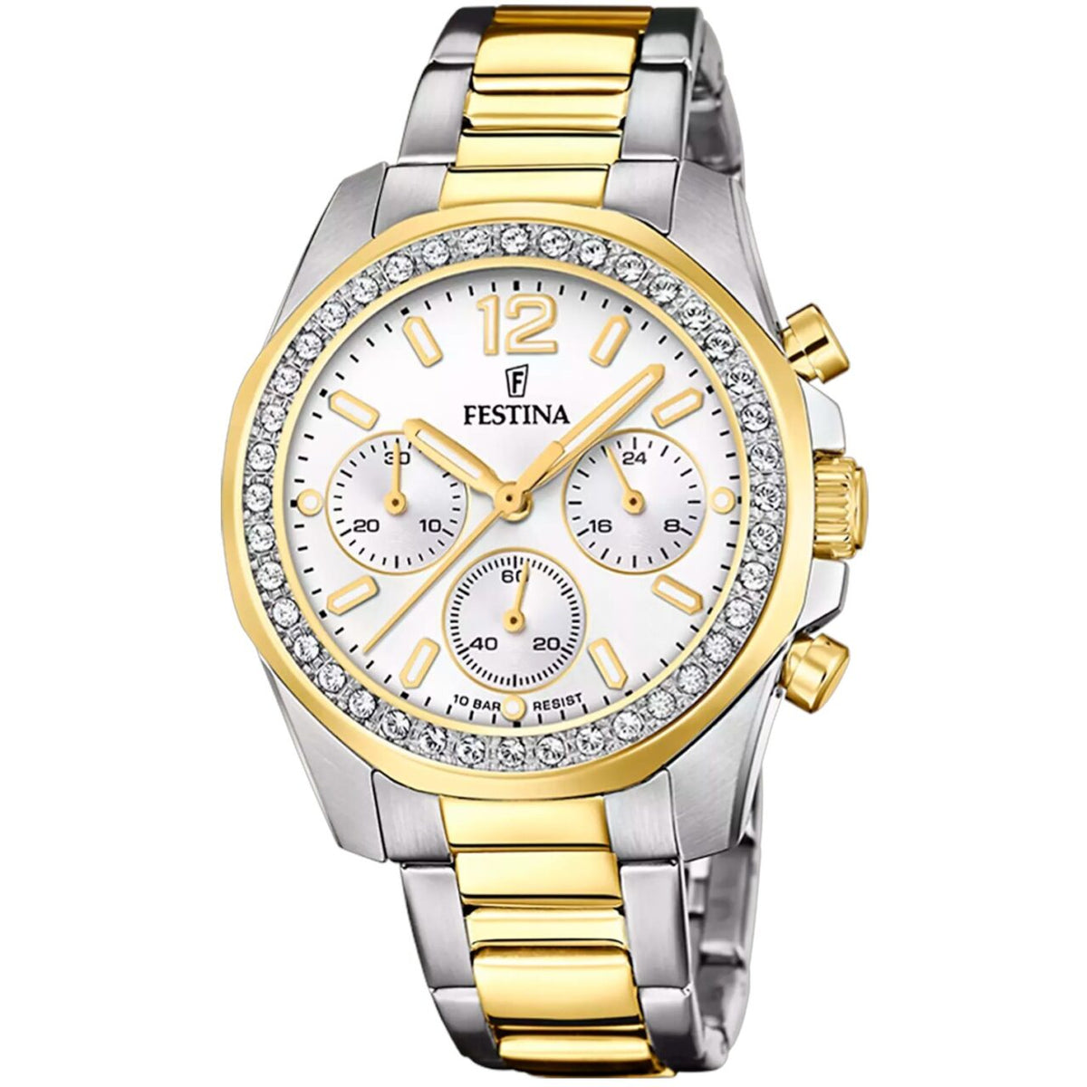 Orologio Donna Festina Boyfriend in Acciaio Bicolore Chrono