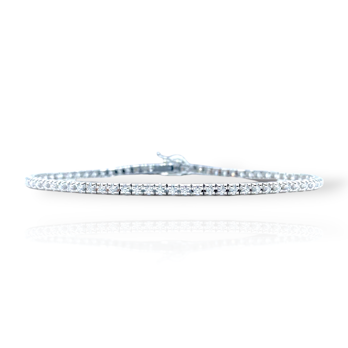 Bracciale Tennis Crivelli in Oro 18KT 18KT e Diamanti Ct. 1.60