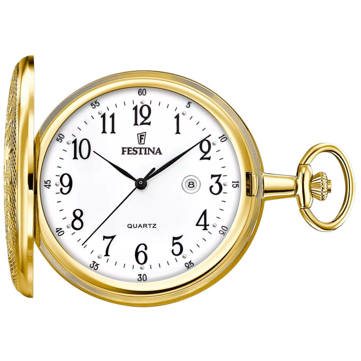 Orologio da Tasca Festina in Acciaio Dorato al Quarzo con Datario