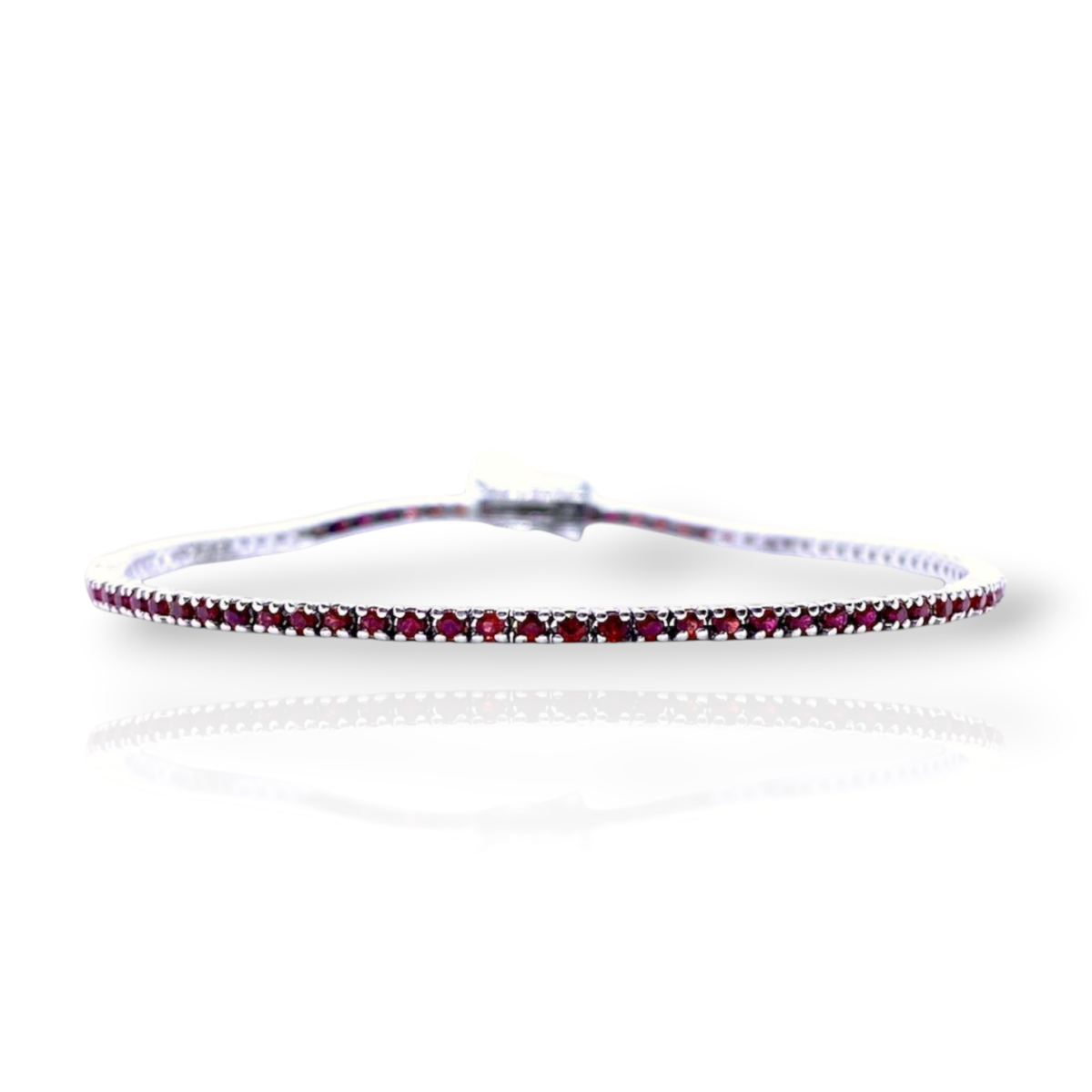 Bracciale Tennis PG Gioielli in Oro 18KT 18KT e Rubini Ct 1.68