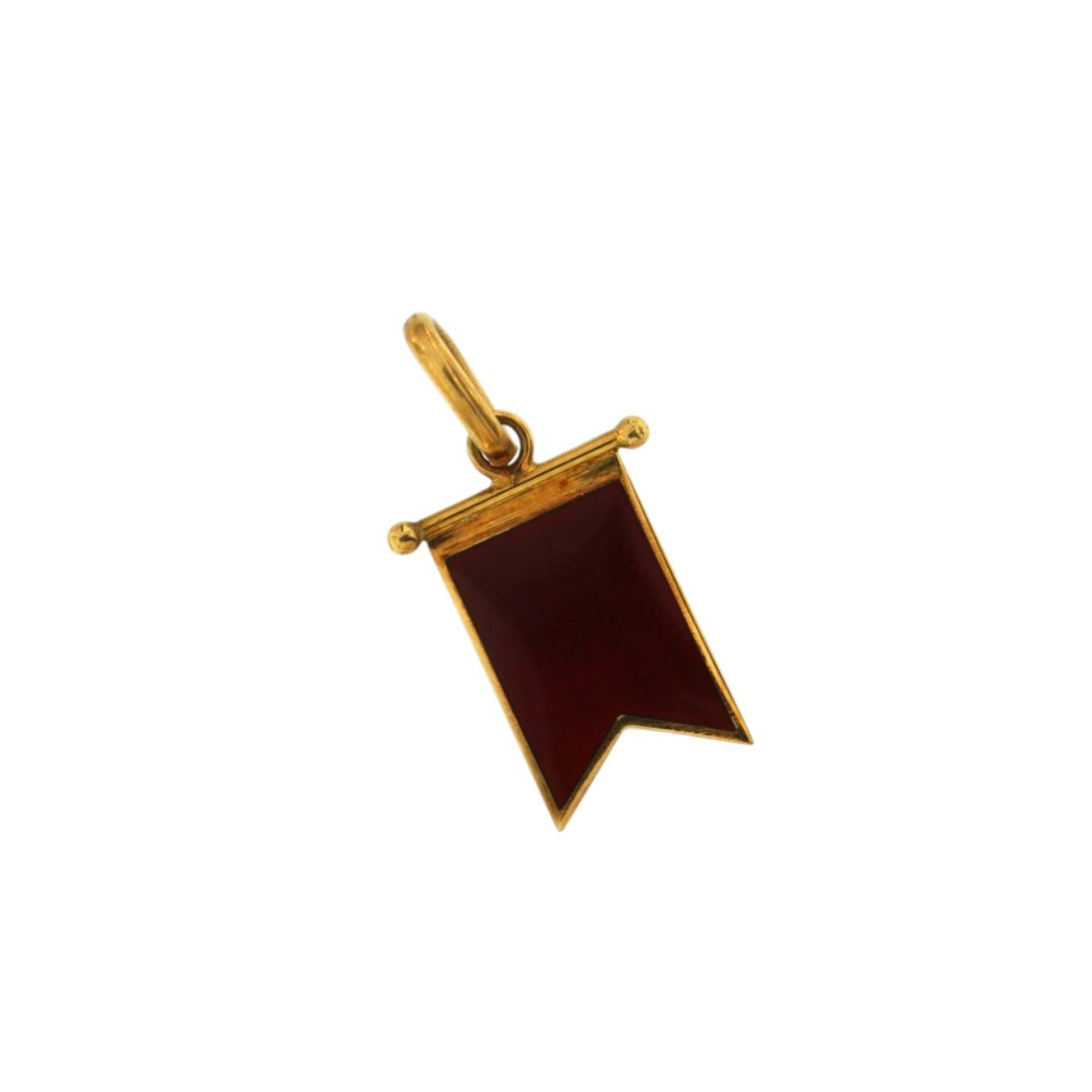 Ciondolo Bandiera Nautica Giovepluvio in Oro 18KT 18KT e Smalto