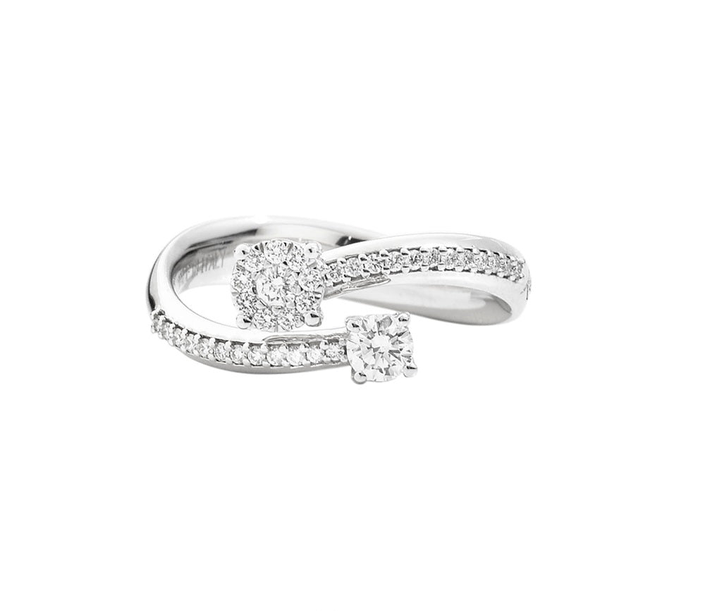 Anello Recarlo Nodo D'amore con Diamanti Ct 0.35