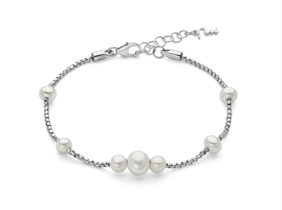 Bracciale Donna Miluna in Argento e Perle - I Gioielli di Miss Italia