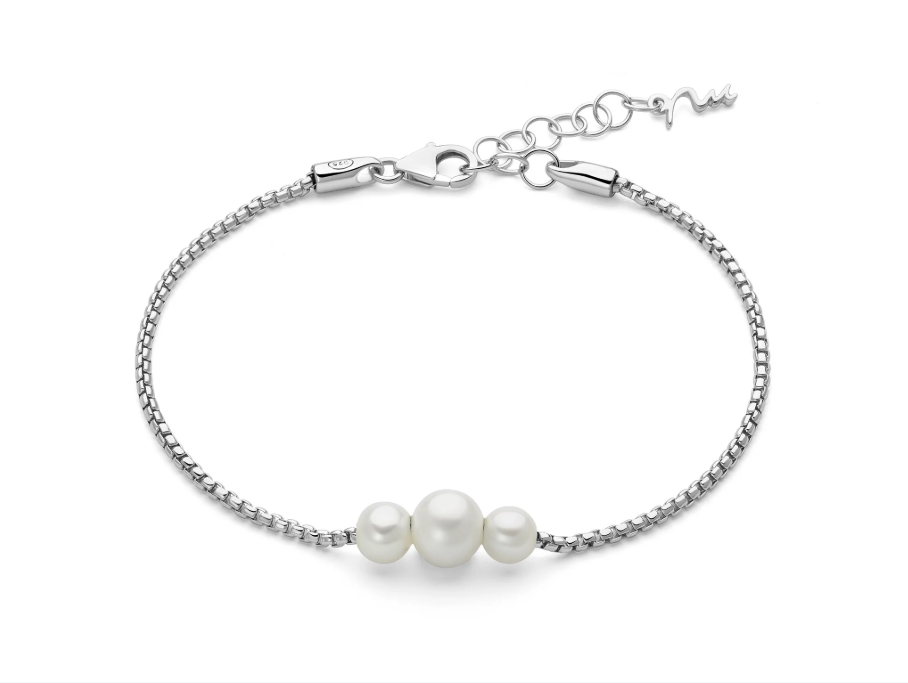 Bracciale Donna Miluna in Argento e Perle - I Gioielli di Miss Italia
