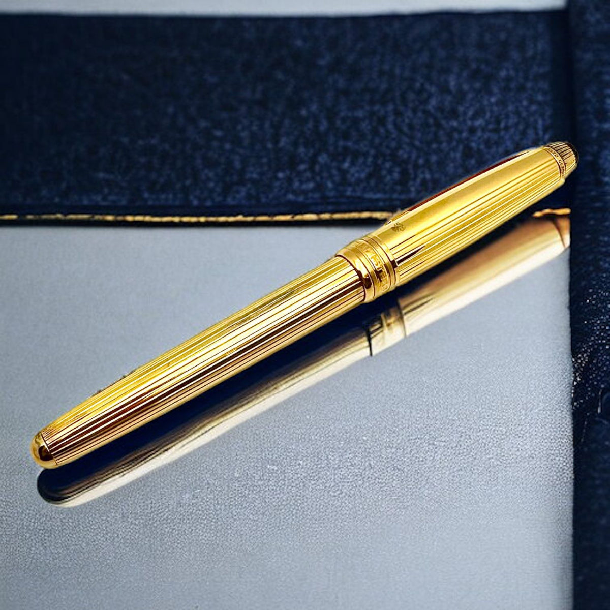 Penna Montblanc Meiseterstuck Solitaire Classic Vermeil
