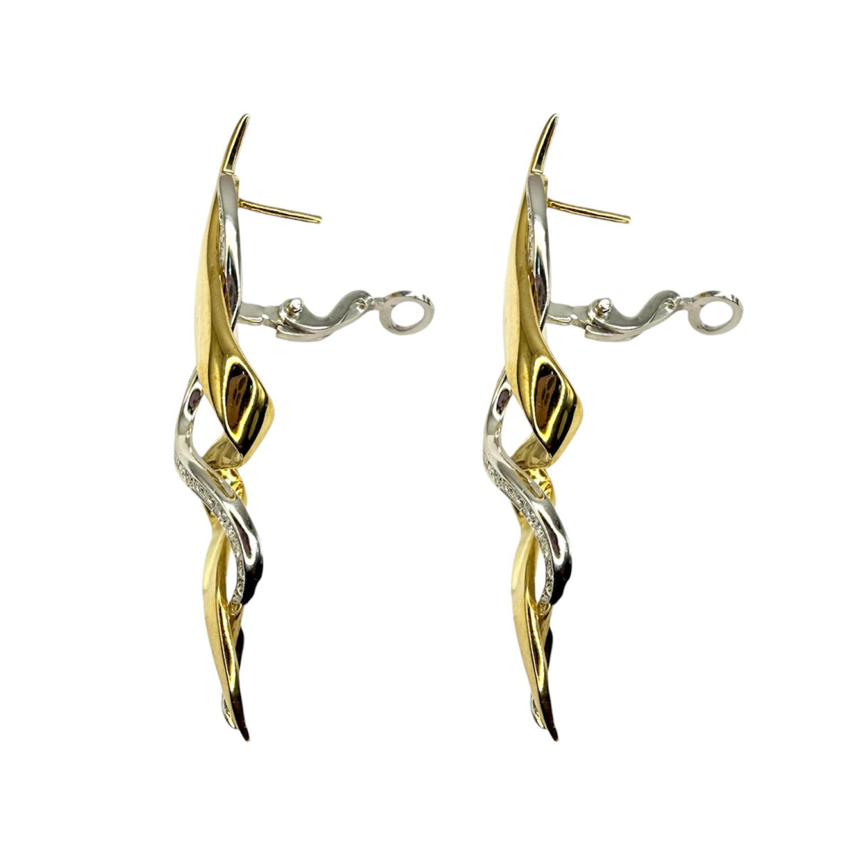 Orecchini Raima Pendenti in Oro 18KT 18KT con Diamanti