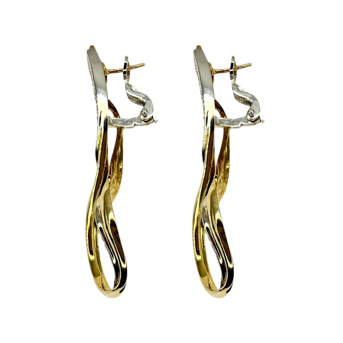 Orecchini Raima Pendenti in Oro 18KT 18KT con Diamanti