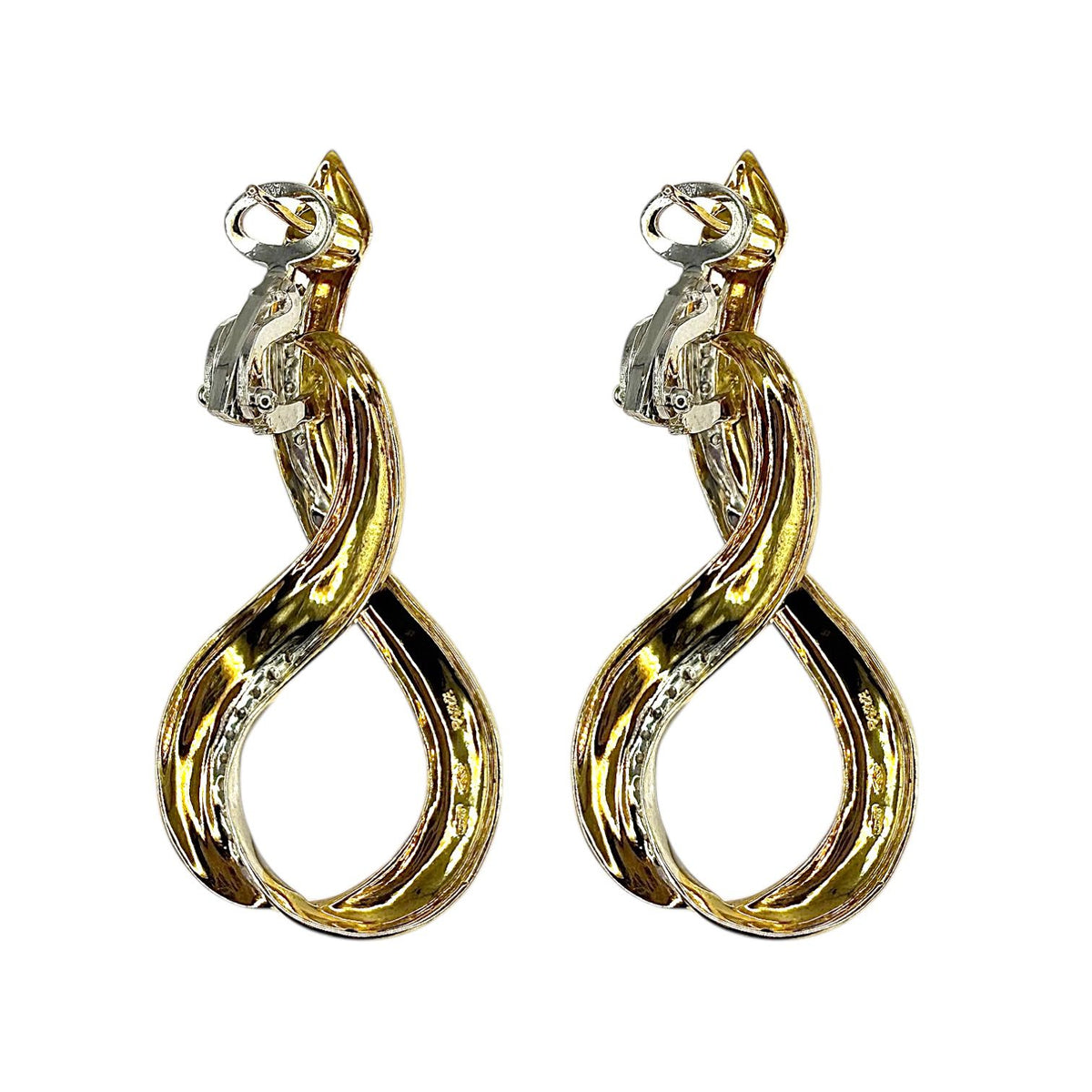 Orecchini Raima Pendenti in Oro 18KT 18KT con Diamanti