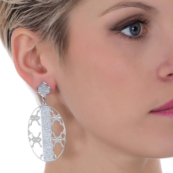 Orecchini donna Boccadamo con decoro zellige e Swarovski