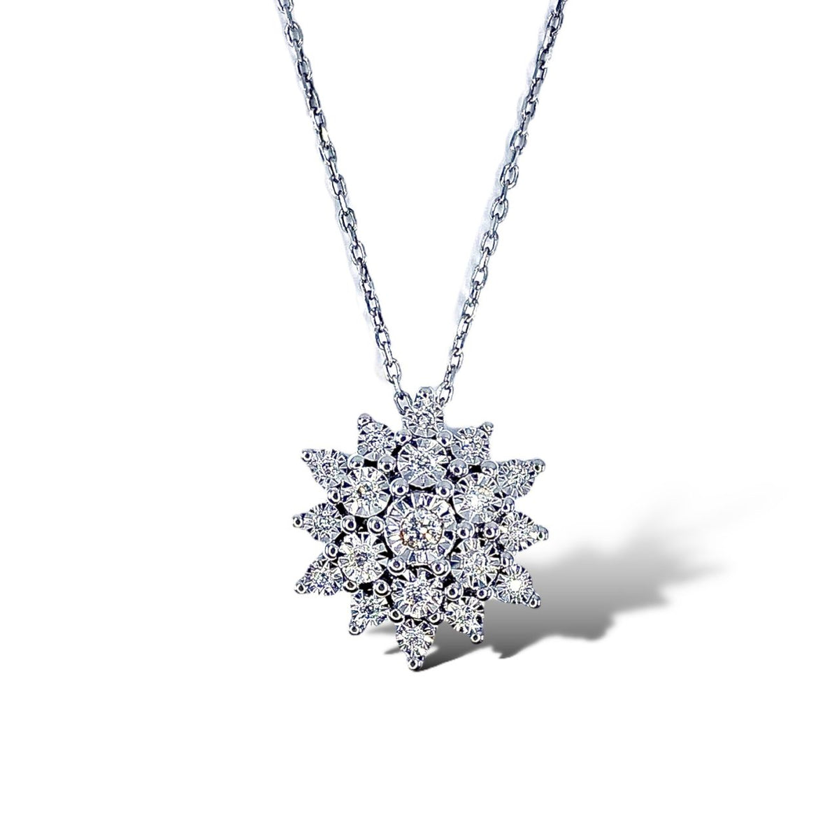 Collana Donna Oro 18KT Alma in Oro 18KT e Diamanti Ct 0.14