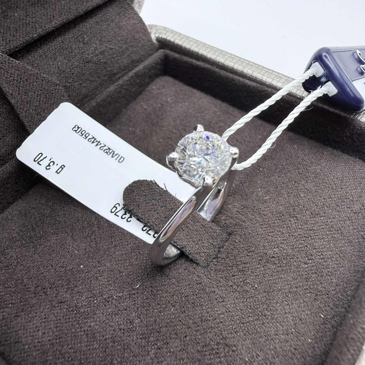 Anello Crivelli Solitario in Oro 18KT 18KT e Diamante GIA Ct 1.01