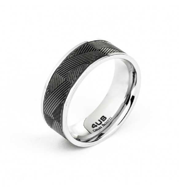 Anello Uomo Cesare Paciotti 4US Steel Ring - 4UAN4400