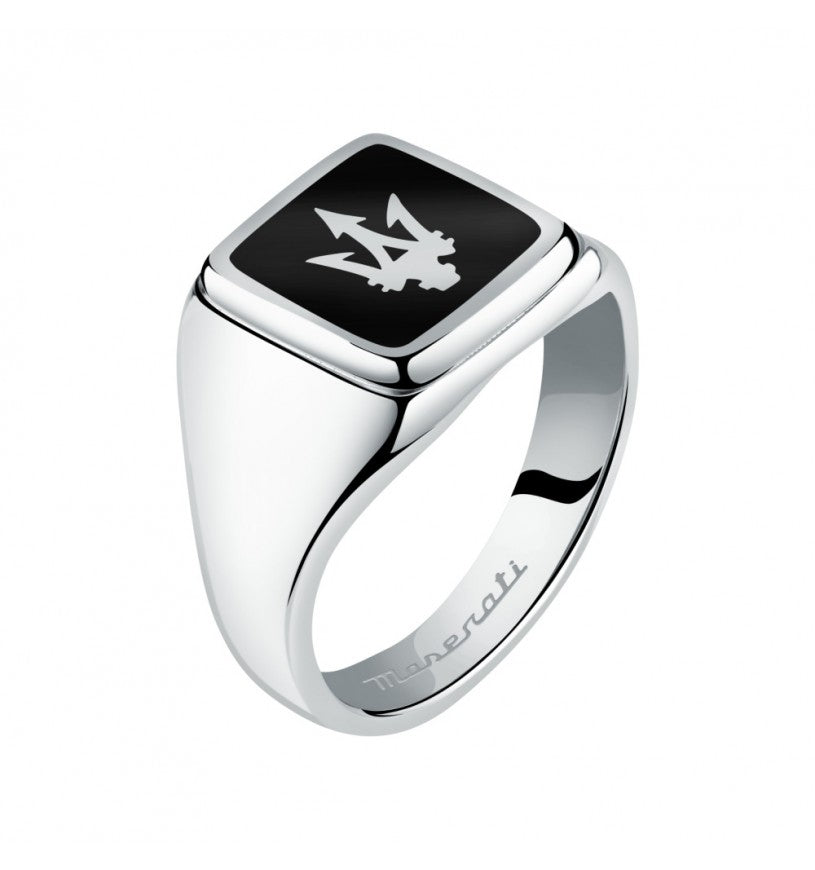 Anello Uomo Maserati Chevalier in Acciaio con Stemma