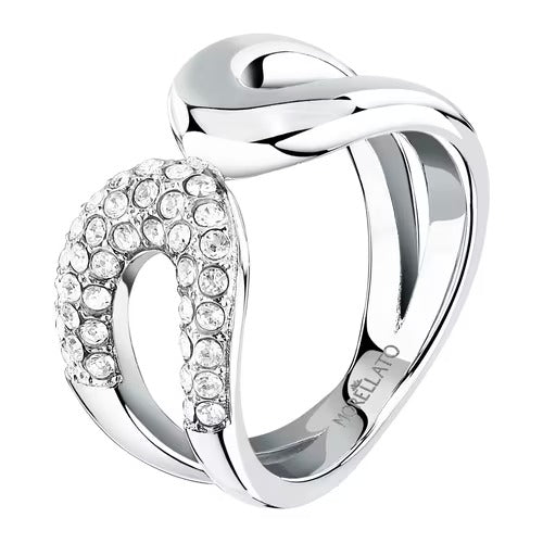 Anello Donna Morellato in Acciaio con Zirconi Design